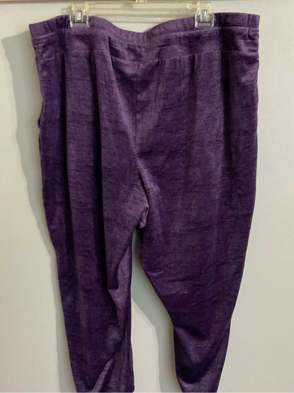 Livi Active for Lane Bryant Purple Velour Jogger Track Pants 22/24 - Picture 4 of 7